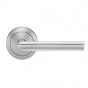  UERQ29-UL Lever Sets "Cyprus" For Pre-Bored Door(2 1/8"),Satin Stainless Steel