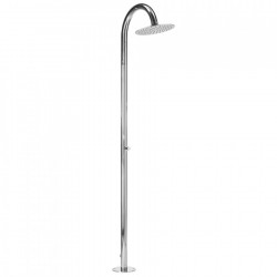 Jaclo 1811-PSS Aqua Outdoor Shower Column- Floor Install, Finish - Polished Stainless Steel