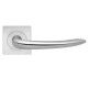 Karcher Design E 'Jersey' Lever/Lever Trim for European Mortise locks (MAMO, GEMO), For Custom bored door, Satin stainless steel