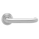 Karcher Design E 'Crete' Lever/Lever Trim for European Mortise locks (MAMO, GEMO), For Custom bored door, Satin stainless steel