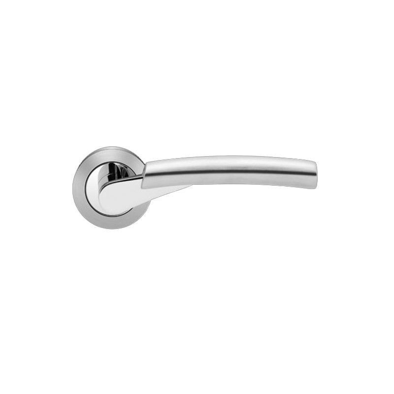 Karcher Design E 'Atlantis' Lever/Lever Trim For European Mortise Locks (Mamo, Gemo), Satin Stainless Steel