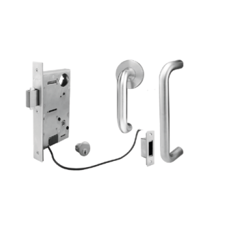 INOX PHIX31108ST PD95 Mortise Lock with Surface Pull