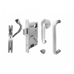 INOX PHIX31108ST PD97PT Electrified Mortise Lock with Surface Pull