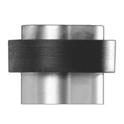 Karcher Design EZ211 Door Stop, 1 3/4" Dia, Finish-Satin Stainless Steel