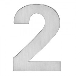 Karcher Design EZ207 House Number Pin Fixed, Height-4", Finish-Satin Stainless Steel