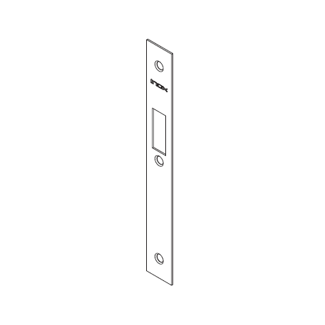 INOX PD Faceplate Lockcase with Deadbolt No Edge Pull:Entry,Privacy,Patio