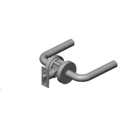 INOX RA 106 Copenhagen Rose 2-1/2" (63mm) Diameter Interior Tubular Locksets