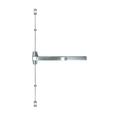 INOX ED93F Concealed Vertical Rod For Wood Door, 36" x 84",Fire Rated, Finish-Satin Stainless Steel