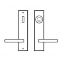  UEL56-PB70 Lever Handle Sets "Madrid" Tubular Entry Set - Lever/Lever (Entry, 5 1/2" Ctc),Satin Stainless Steel
