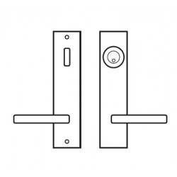 Karcher Design UEL38 Lever Handle Sets "Starlight" Tubular Entry Set - Lever/Lever (Entry, 5 1/2" Ctc)