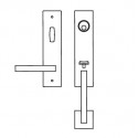  UETM28 ENT 83 'Rhodos' Lever/Grip Entrance Set With American Mortise Lock ,For Custom Bored Door