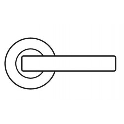 Karcher Design ERM 'Atlantis' Lever/Lever Trim For American Mortise Locks, For Custom Bored Door, Satin Stainless Steel