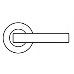 Karcher Design ERM 'Atlantis' Lever/Lever Trim For American Mortise Locks, For Custom Bored Door, Satin Stainless Steel