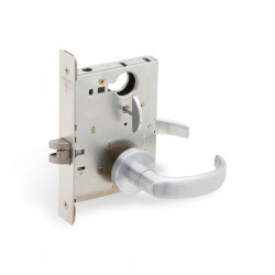 Schlage L Series Grade 1 Mortise Levered Lock W/ M Collection Lever & Escutcheon Trim, Non-Keyed Functions