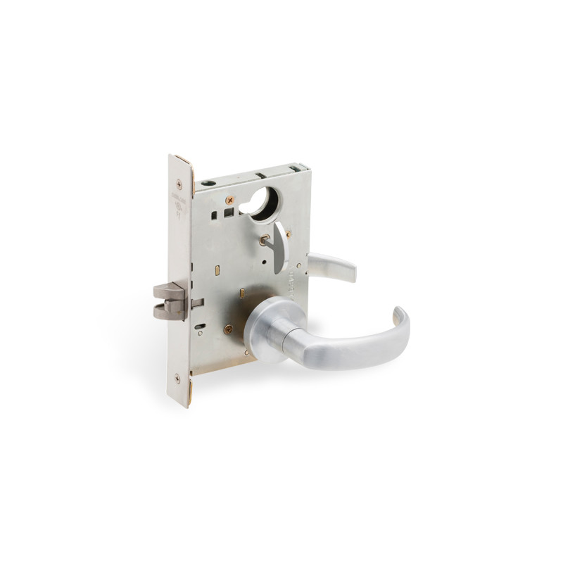 Schlage L Series Grade 1 Mortise Levered Lock W/ M Collection Lever & Escutcheon Trim, Non-Keyed Functions