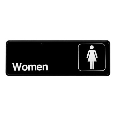 Alpine Industries ALPSGN-19 Womens Restroom Sign, 3"x9"