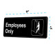 Alpine Industries ALPSGN-21 Employees Only Sign, 3"x9"