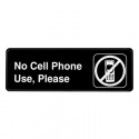 ALPSGN-27- No Cell Phone Use, Please Sign, 3"x9"