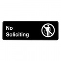  ALPSGN-28- No Soliciting Sign, 3"x9"