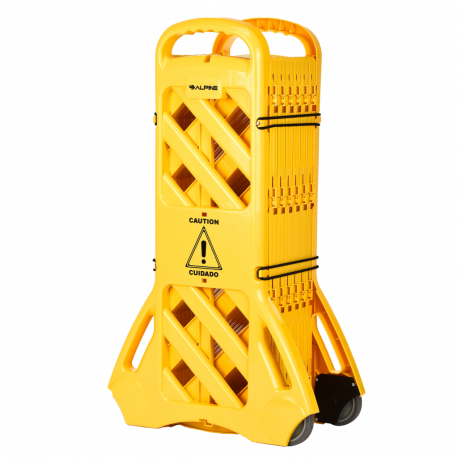 Alpine Industries ALP499-BAR 13-Foot Expandable Mobile Safety Barricade Fence System
