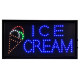 Alpine Industries ALP497-13 19" x 10" LED Rectangular Ice Cream Sign with Two Display Modes