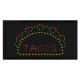 Alpine Industries ALP497-11 19" x 10" LED Rectangular TACO Sign with Two Display Modes