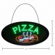 Alpine Industries ALP497 LED Pizza Sign, Oval