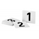 Alpine Industries ALP4933 Double Side Plastic Table Numbers, 4 by 4-Inch, Black on White