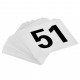 Alpine Industries ALP4933 Double Side Plastic Table Numbers, 4 by 4-Inch, Black on White