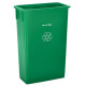 Alpine Industries ALP477-GRN-3 23 Gallon Slim Recyling/Trash Can, Green, 3 PACK