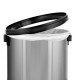Alpine Industries ALP470-65L-1 Stainless Steel Commercial Trash Can with Swing Lid, 17 Gallon Capacity