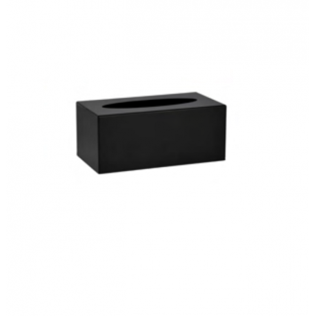 Alpine Industries ALP40 Black Acrylic Tissue Box Containers for Home or Business