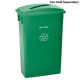 Alpine Industries ALP478-4 23 Recycling Slim Trash Can Paper Recycling Lid