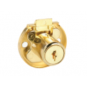 CCL 0269 2068 Drawer Lock, 7/8", Slam Latch, Disc Tumbler, Finish - Satin Brass
