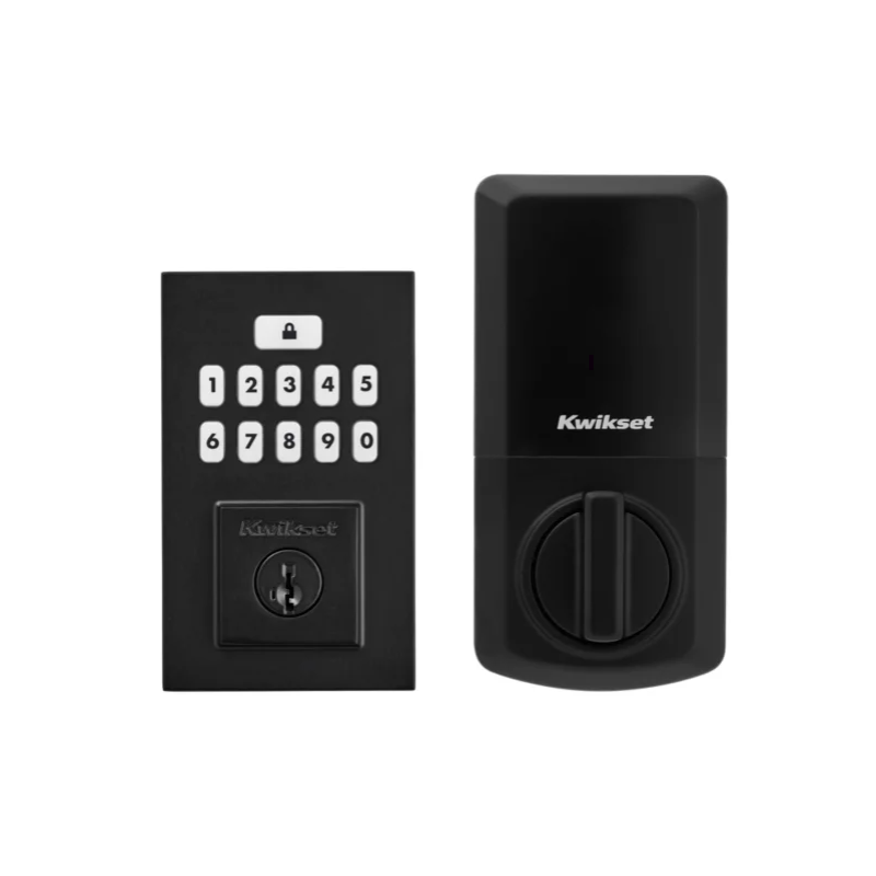 Kwikset 260 SmartCode Keypad Electronic Deadbolt, Round Corner Adj. Latch