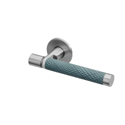 Modric 3623 Sembla Lever Handle with Ultrafabrics Grip, Satin Stainless Steel Sembla Node, Grip and Tip