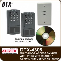 Detex DTX-4305 Access Control System for five doors
