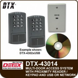 Detex DTX-43014 Access Control System for fourteen doors