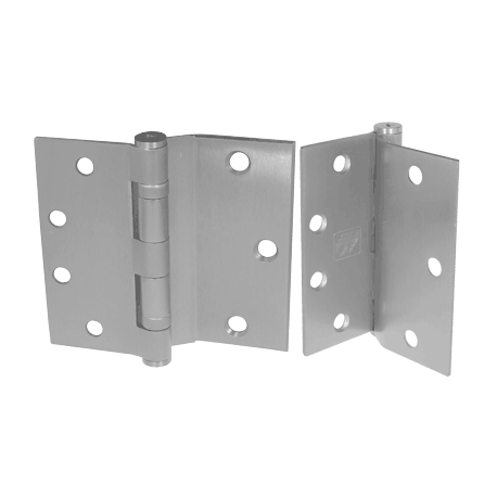 PBB BB5445 5 Knuckle Ball Bearing Stainless Steel 4.5" Hinge, Half Surface Standard Weight