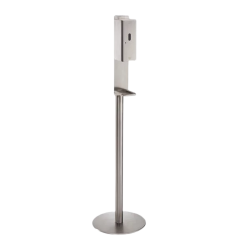 Modric 2450ST Electronic Soap Dispenser 'Moveable' Stand Only With Drip Tray, Satin Stainless Steel