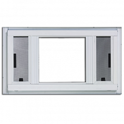 Larson L623 Premium Series Fixed Slider Storm Window