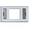  L62350-37BR Premium Series Fixed Slider Storm Window