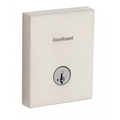 Kwikset 258 San Clemente Rectangular Deadbolt-Single Cylinder