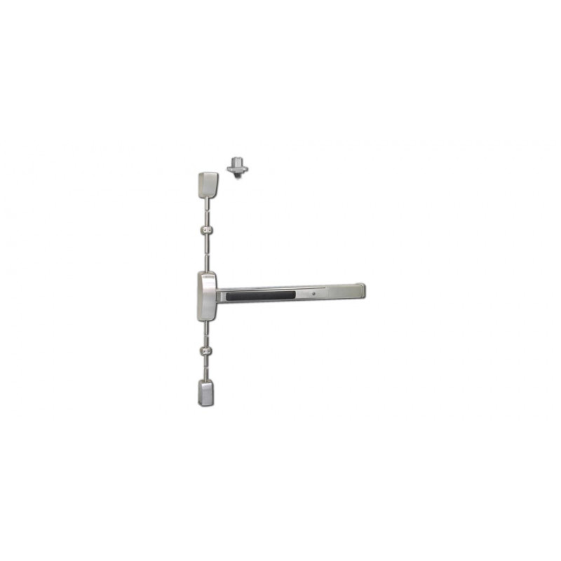 Sargent FM8700 Surface Vertical Rod Exit Device, 2 Pt. Latching w/ 300 Series Auxiliary Control & Pull Trim