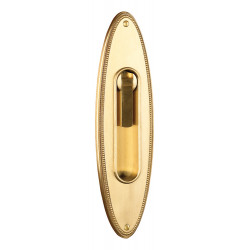 Von Morris 82847 Beaded Pocket Door Lock Plate