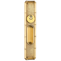 Von Morris 82846 Bamboo Pocket Door Lock Plate