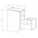  B15TCPO-SW Single Door Single Drawer Base Kit with Single Trashcan Pullout, Capital Collection