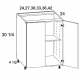 US Cabinet Depot B Full Height Two Door Bases, Altaeuro