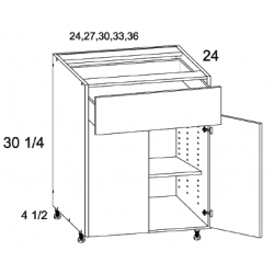 US Cabinet Depot B Altamax Two Door One Drawer Bases, Altaeuro