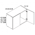  W3615-VSG 13.5" Deep Stacker Wall Cabinets, Altaeuro